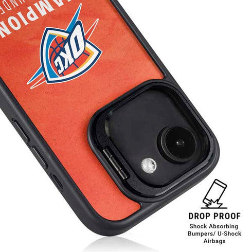 2025 NBA Champions Oklahoma City Thunder iPhone 16e Kickstand Case