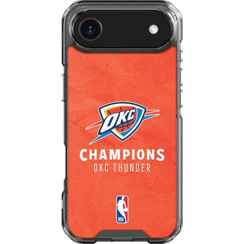 2025 NBA Champions Oklahoma City Thunder iPhone 17 Air Clear Case