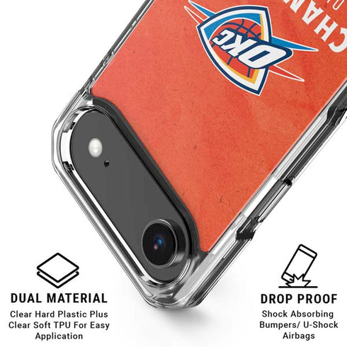 2025 NBA Champions Oklahoma City Thunder iPhone 17 Air Clear Case