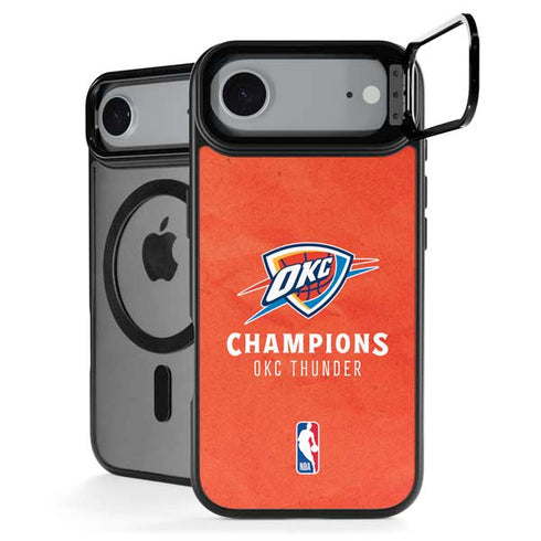 2025 NBA Champions Oklahoma City Thunder iPhone 17 Air Kickstand Case