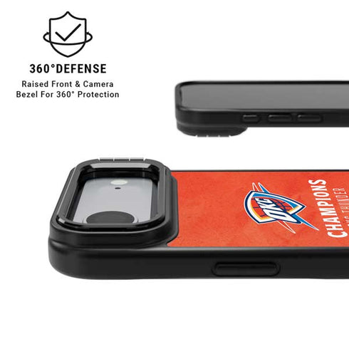 2025 NBA Champions Oklahoma City Thunder iPhone 17 Air Kickstand Case