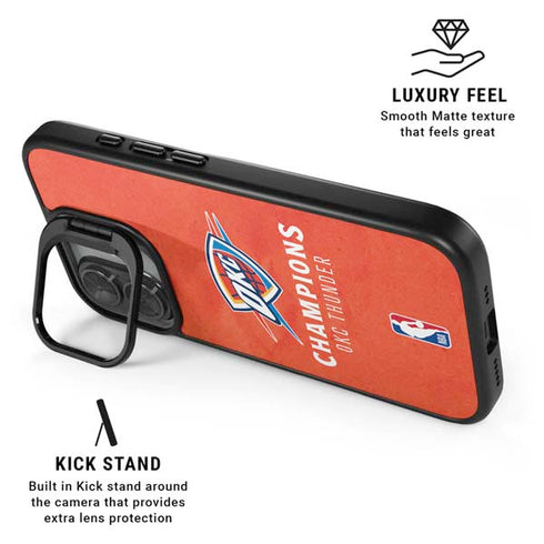 2025 NBA Champions Oklahoma City Thunder iPhone 17 Kickstand Case