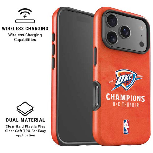 2025 NBA Champions Oklahoma City Thunder iPhone 17 Pro Max Magsafe Impact Case