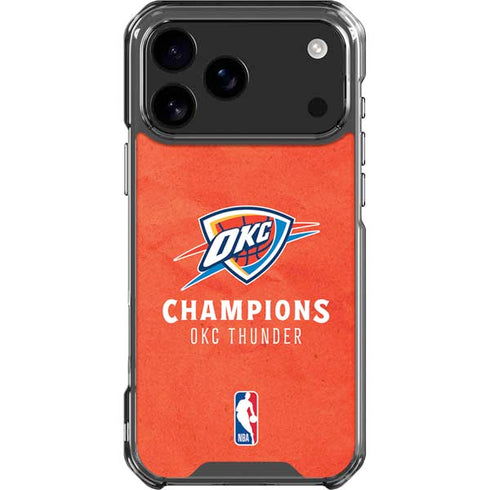 2025 NBA Champions Oklahoma City Thunder iPhone 18 Pro Max Clear Case