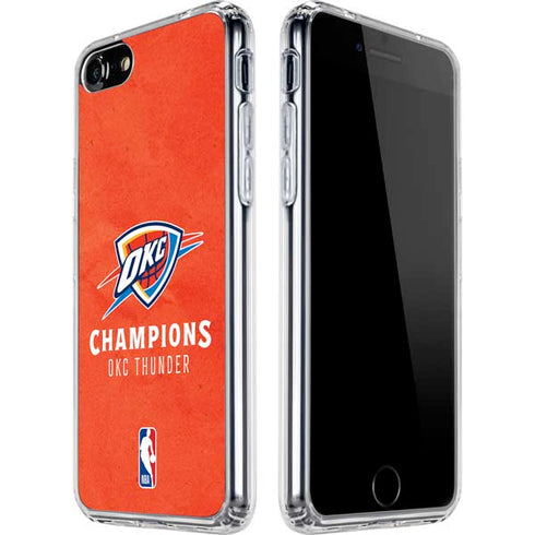2025 NBA Champions Oklahoma City Thunder iPhone SE (2nd & 3rd Gen) Clear Case