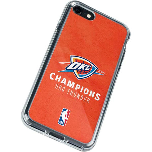 2025 NBA Champions Oklahoma City Thunder iPhone SE (2nd & 3rd Gen) Clear Case
