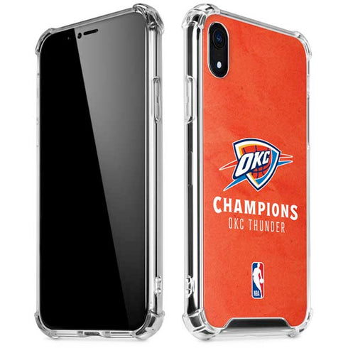 2025 NBA Champions Oklahoma City Thunder iPhone XR Clear Case