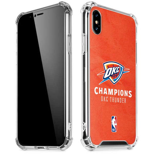 2025 NBA Champions Oklahoma City Thunder iPhone XS Max Clear Case
