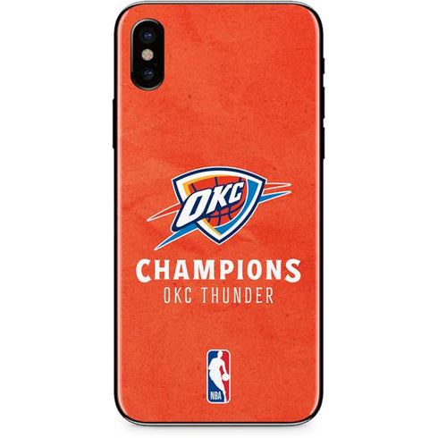 2025 NBA Champions Oklahoma City Thunder iPhone XS Skin