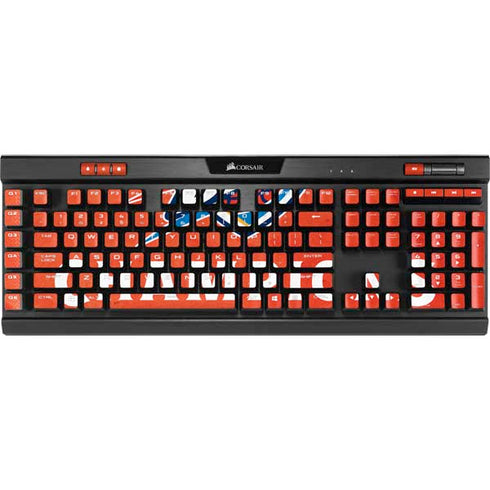 2025 NBA Champions Oklahoma City Thunder K95 RGB PLATINUM Mechanical Gaming Keyboard Skin