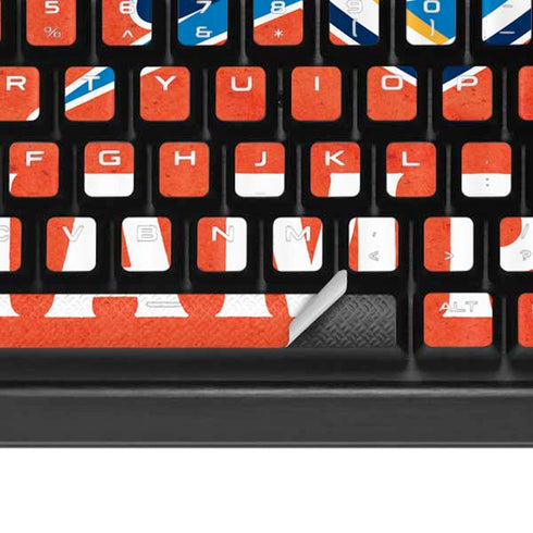 2025 NBA Champions Oklahoma City Thunder K95 RGB PLATINUM Mechanical Gaming Keyboard Skin