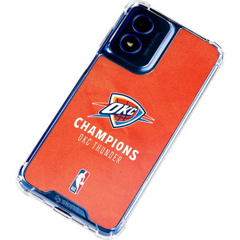 2025 NBA Champions Oklahoma City Thunder Moto G Play 4G (2024) Clear Case