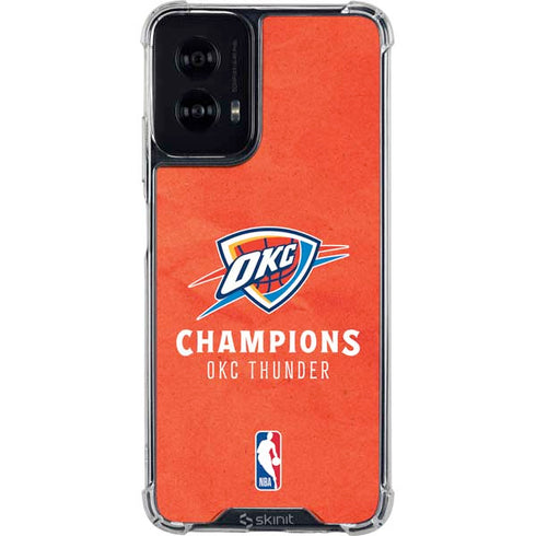 2025 NBA Champions Oklahoma City Thunder Moto G Power 5G (2024) Clear Case