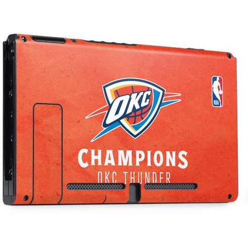 2025 NBA Champions Oklahoma City Thunder Nintendo Switch Bundle Skin