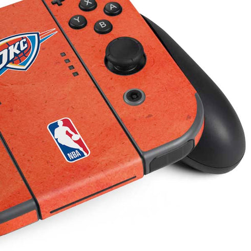 2025 NBA Champions Oklahoma City Thunder Nintendo Switch (2017-2021) Joy-Con Controller Skin
