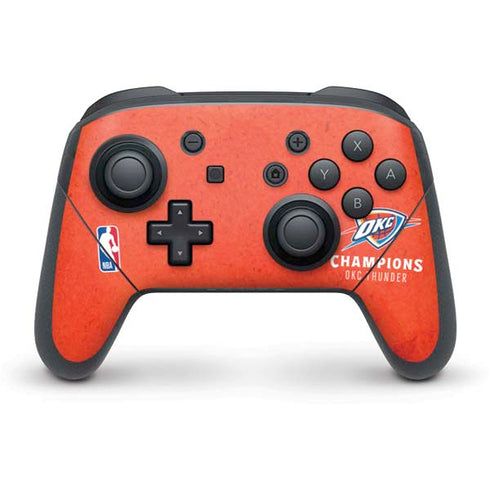 2025 NBA Champions Oklahoma City Thunder Nintendo Switch Pro Controller Skin