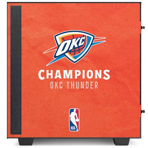 2025 NBA Champions Oklahoma City Thunder NZXT H510 Compact ATX Mid-Tower Case Skin