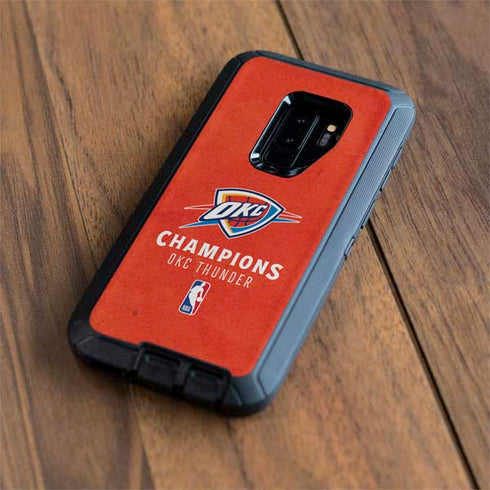 2025 NBA Champions Oklahoma City Thunder Otterbox Defender Galaxy Skin