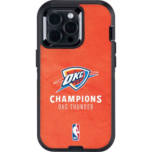 2025 NBA Champions Oklahoma City Thunder Otterbox Defender iPhone Skin