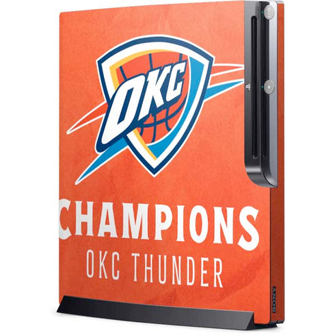 2025 NBA Champions Oklahoma City Thunder Playstation 3 & PS3 Slim Skin