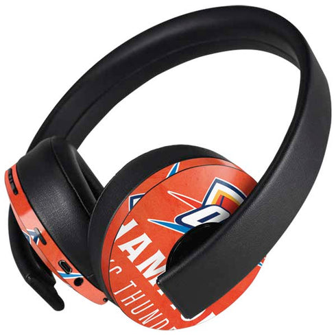 2025 NBA Champions Oklahoma City Thunder PlayStation 4 Gold Wireless Headset Skin