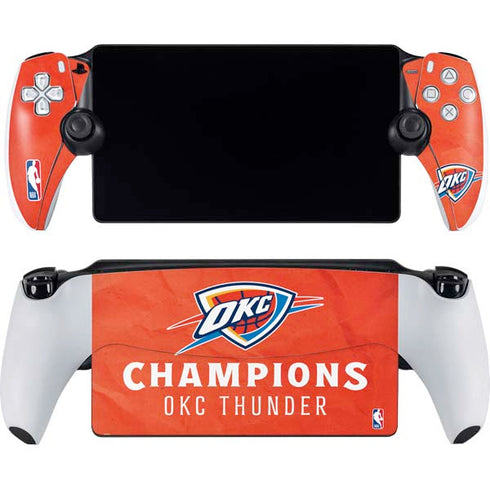 2025 NBA Champions Oklahoma City Thunder PlayStation Portal Remote Player Skin