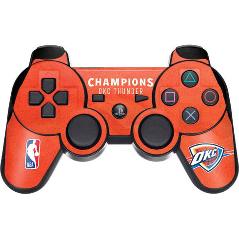 2025 NBA Champions Oklahoma City Thunder PS3 Dual Shock wireless controller Skin