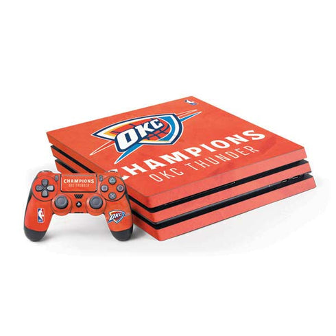 2025 NBA Champions Oklahoma City Thunder PS4 Pro Bundle Skin