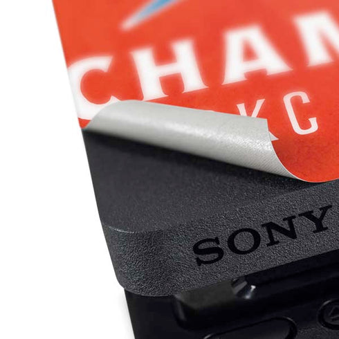 2025 NBA Champions Oklahoma City Thunder PS4 Pro Console Skin