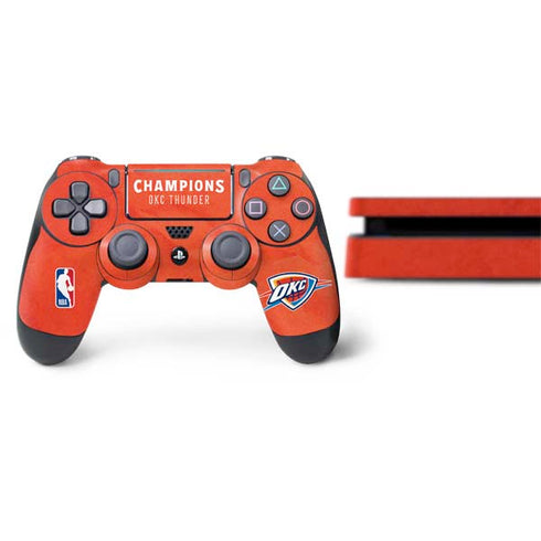 2025 NBA Champions Oklahoma City Thunder PS4 Slim Bundle Skin