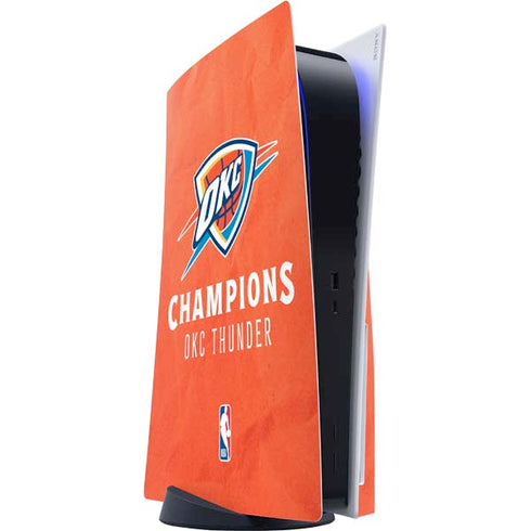 2025 NBA Champions Oklahoma City Thunder PS5 Console Skin