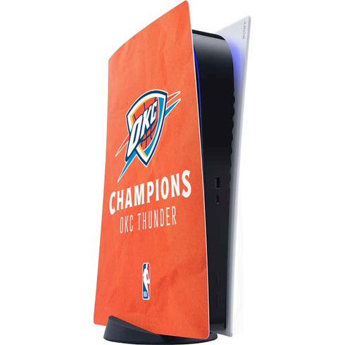 2025 NBA Champions Oklahoma City Thunder PlayStation PS5 Skins