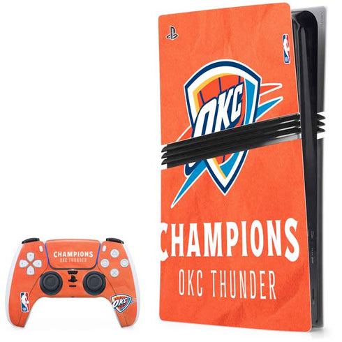 2025 NBA Champions Oklahoma City Thunder PlayStation PS5 Skins