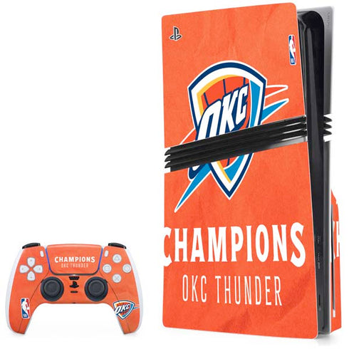 2025 NBA Champions Oklahoma City Thunder PlayStation PS5 Skins