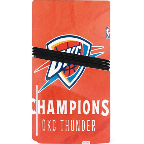 2025 NBA Champions Oklahoma City Thunder PS5 Pro Disk Bundle Skin