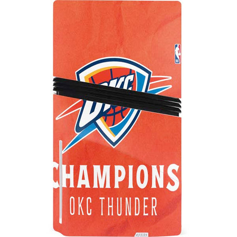 2025 NBA Champions Oklahoma City Thunder PS5 Pro Disk Console Skin