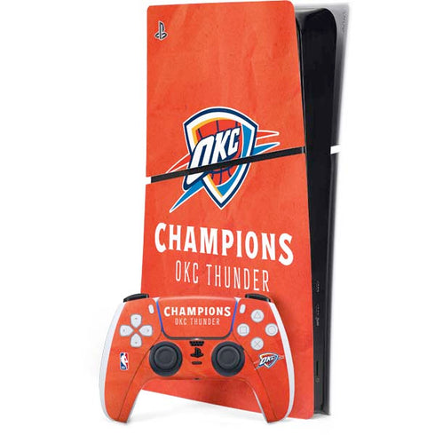 2025 NBA Champions Oklahoma City Thunder PlayStation PS5 Skins