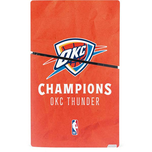 2025 NBA Champions Oklahoma City Thunder PS5 Slim Digital Edition Bundle Skin