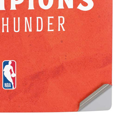 2025 NBA Champions Oklahoma City Thunder PS5 Slim Digital Edition Bundle Skin