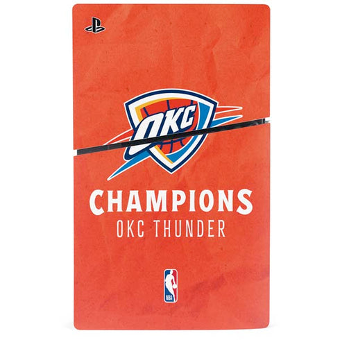 2025 NBA Champions Oklahoma City Thunder PS5 Slim Disk Bundle Skin