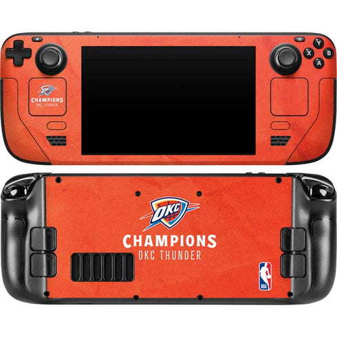 2025 NBA Champions Oklahoma City Thunder Steam Deck Handheld Gaming Computer Skin
