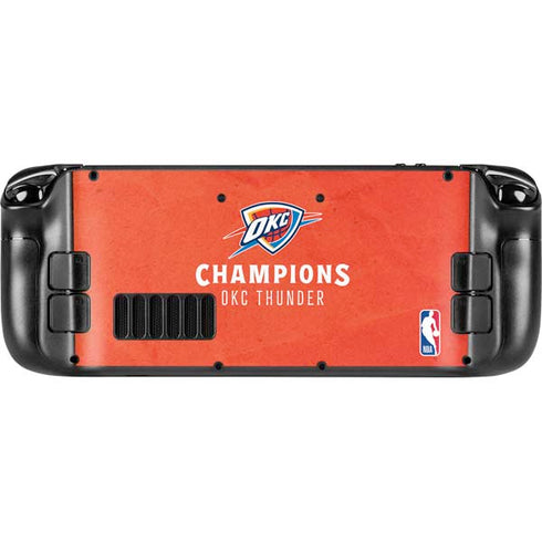 2025 NBA Champions Oklahoma City Thunder Steam Deck Handheld Gaming Computer Skin