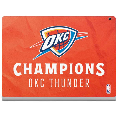 2025 NBA Champions Oklahoma City Thunder Surface Book 2 15in Skin