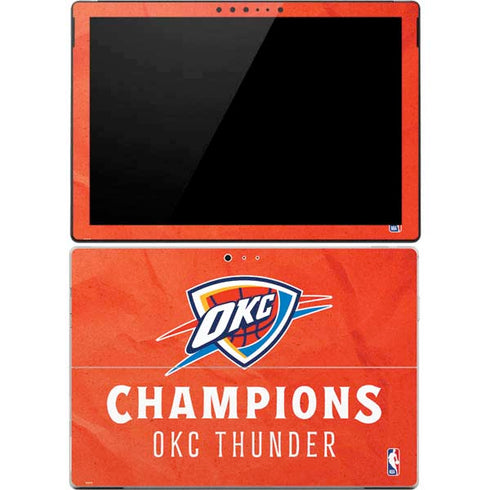 2025 NBA Champions Oklahoma City Thunder Surface Pro 4 Skin