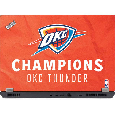 2025 NBA Champions Oklahoma City Thunder Lenovo ThinkPad Skin