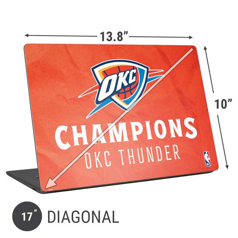 2025 NBA Champions Oklahoma City Thunder Universal Laptop 17in (13.8 x 10in) Skin