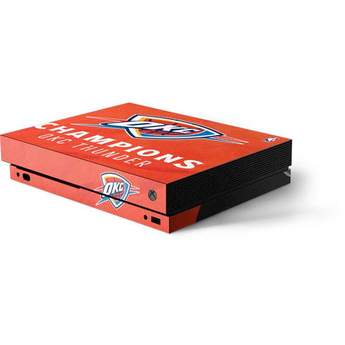 2025 NBA Champions Oklahoma City Thunder Xbox One X Console Skin
