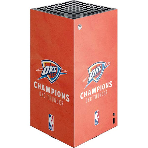 2025 NBA Champions Oklahoma City Thunder XBox Series X Digital Edition Console Skin