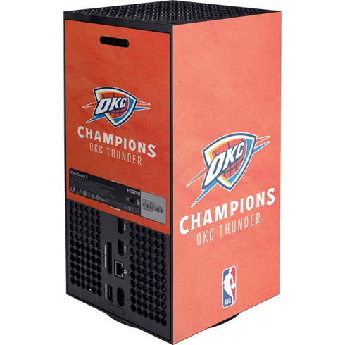 2025 NBA Champions Oklahoma City Thunder XBox Series X Digital Edition Console Skin