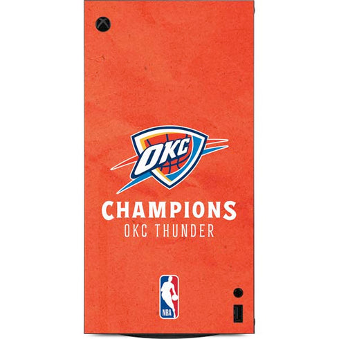 2025 NBA Champions Oklahoma City Thunder XBox Series X Digital Edition Console Skin